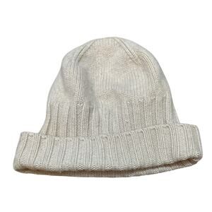 BALMUIR Wool Cashmere Cuffed Beanie Hat Cream One Size